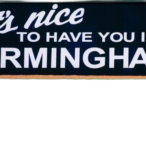 furniture, welcoming, sign, birmingham transparent PNG cut-out