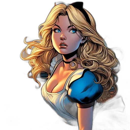 comic book art, concept art, fantasy art, cartoon transparent PNG cut-out