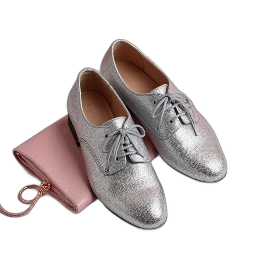 shoes, pastel, silver, glitter transparent PNG cut-out