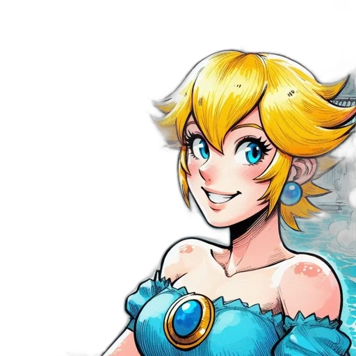 dress, crown, staff, face transparent PNG cut-out