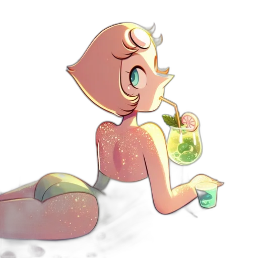 creature, dress, bottle, jewelry transparent PNG cut-out