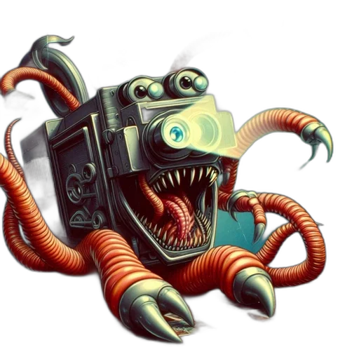 robot, creature, staff, mask transparent PNG cut-out