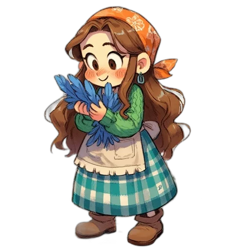staff, dress, hat, jacket transparent PNG cut-out