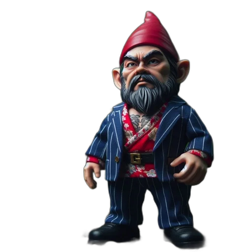 staff, 3d render, gnome, figurine transparent PNG cut-out