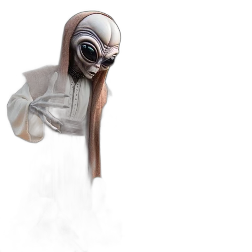 mask, creature, hair, robot transparent PNG cut-out