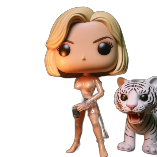 3d render, concept art, animated, funko transparent PNG cut-out