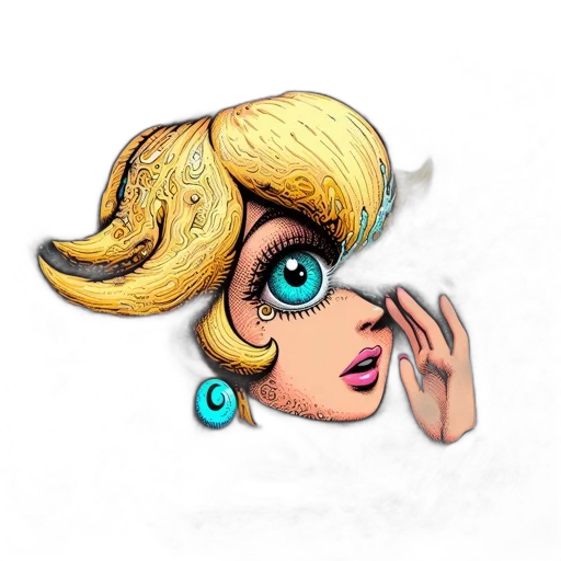 hair, hat, face, crown transparent PNG cut-out
