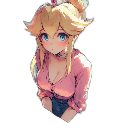 dress, face, crown, staff transparent PNG cut-out