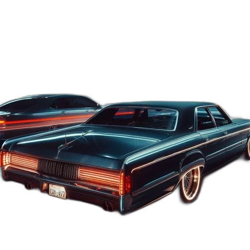 car, concept art, photorealistic, 3d render transparent PNG cut-out