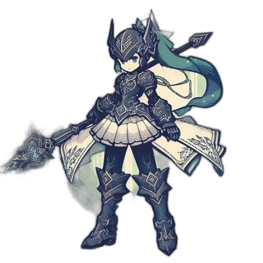 weapon, sword, staff, pixel art transparent PNG cut-out