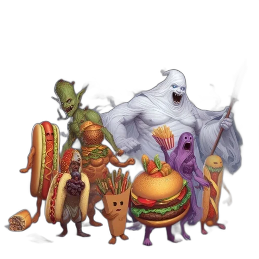 food, animal, creature, concept art transparent PNG cut-out