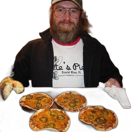 food, jacket, staff, photorealistic transparent PNG cut-out