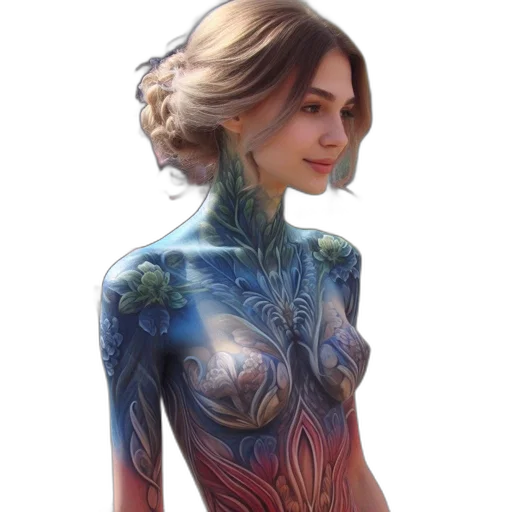 dress, robot, creature, jewelry transparent PNG cut-out