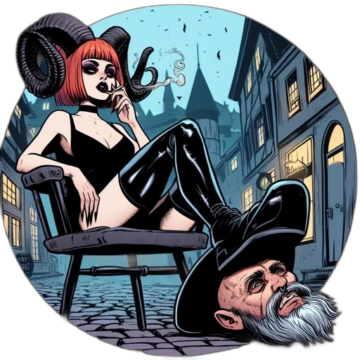 comic book art, concept art, cartoon, cyberpunk transparent PNG cut-out