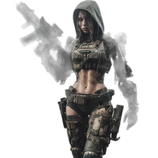 weapon, jacket, concept art, fantasy art transparent PNG cut-out