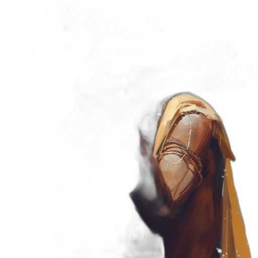 mask, jacket, sword, weapon transparent PNG cut-out