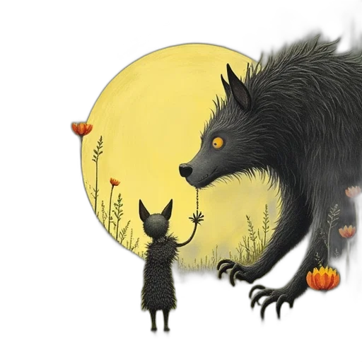 creature, concept art, fantasy art, watercolor transparent PNG cut-out