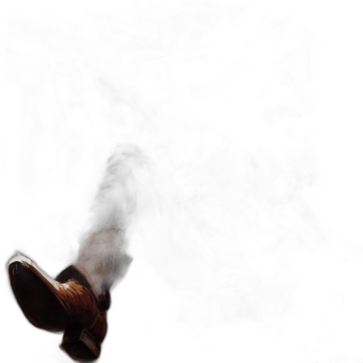 shoes, hat, weapon, staff transparent PNG cut-out