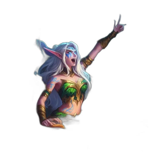 creature, dragon, face, staff transparent PNG cut-out