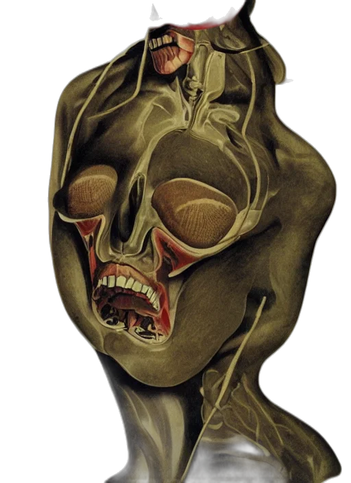 mask, face, creature, crown transparent PNG cut-out