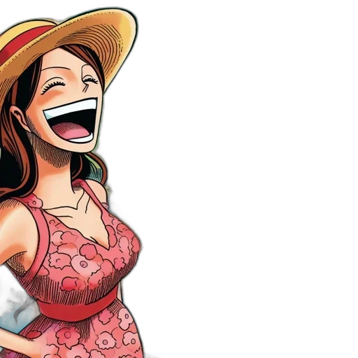 hat, dress, face, comic book art transparent PNG cut-out