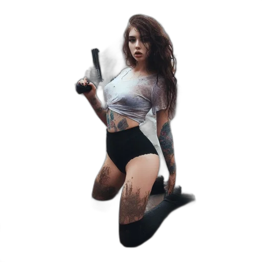 weapon, concept art, pixel art, photorealistic transparent PNG cut-out