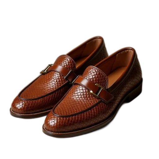 shoes, photorealistic, pair, brown transparent PNG cut-out