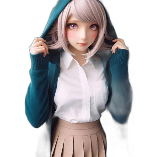 jacket, creature, staff, robot transparent PNG cut-out