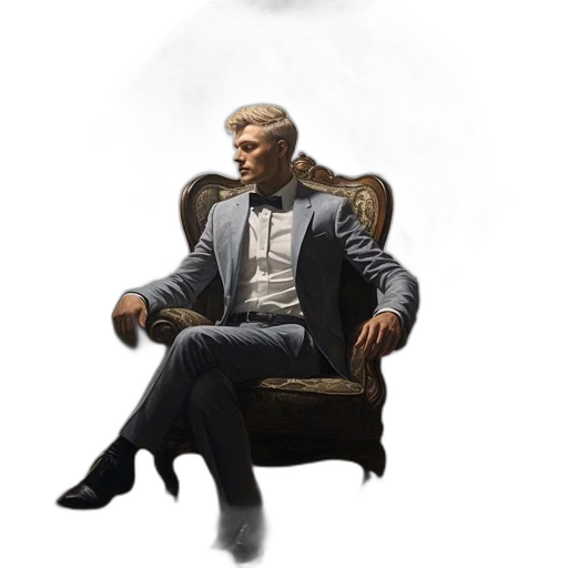 furniture, staff, face, jacket transparent PNG cut-out