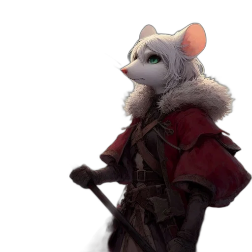 staff, jacket, weapon, animal transparent PNG cut-out