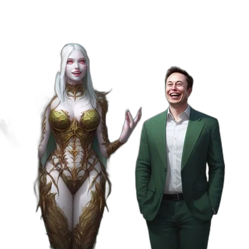 dress, creature, robot, concept art transparent PNG cut-out