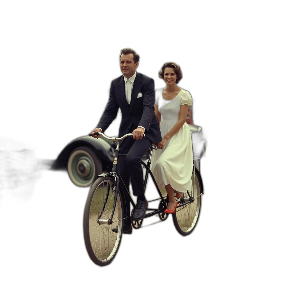 car, outer space, vintage, scene transparent PNG cut-out