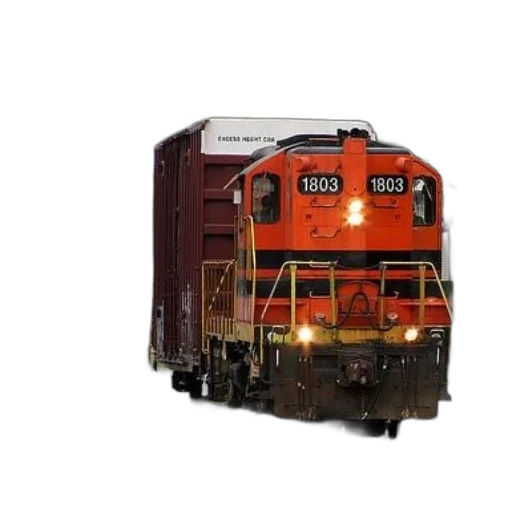 photorealistic, 3d render, train, number transparent PNG cut-out