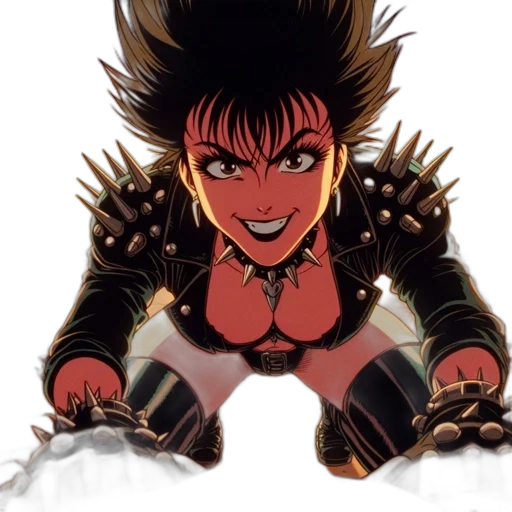 weapon, hair, comic book art, concept art transparent PNG cut-out
