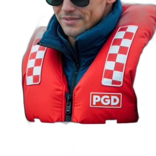 jacket, face, staff, 3d render transparent PNG cut-out