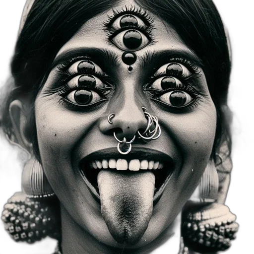 face, mask, jewelry, creature transparent PNG cut-out