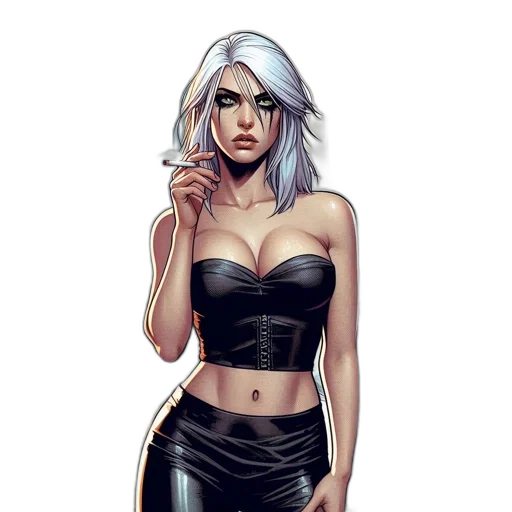 dress, comic book art, concept art, fantasy art transparent PNG cut-out