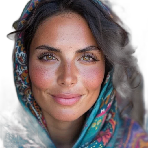 face, jewelry, mask, photorealistic transparent PNG cut-out