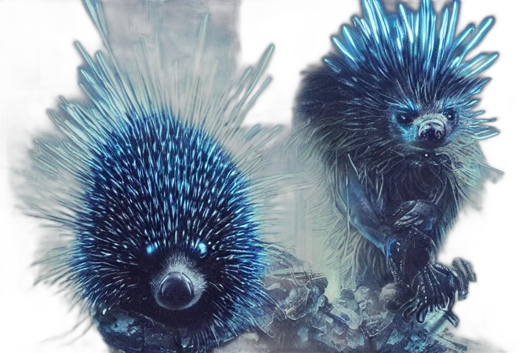animal, creature, hair, 3d render transparent PNG cut-out