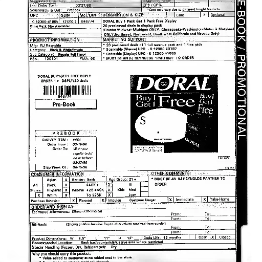 promotional, label, doral, cigarettes transparent PNG cut-out
