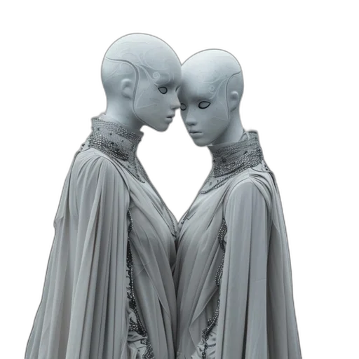 dress, mask, jacket, robot transparent PNG cut-out