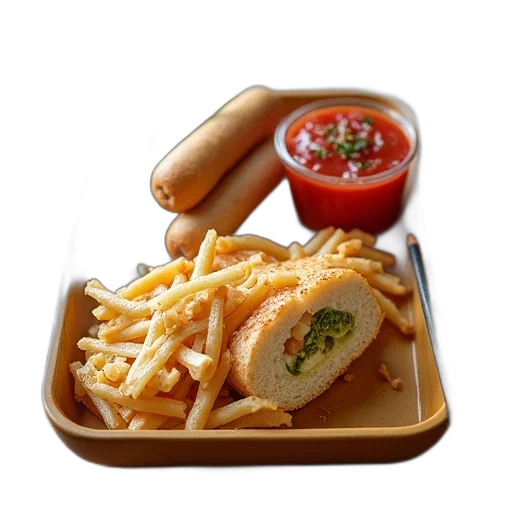 food, photorealistic, 3d render, school transparent PNG cut-out