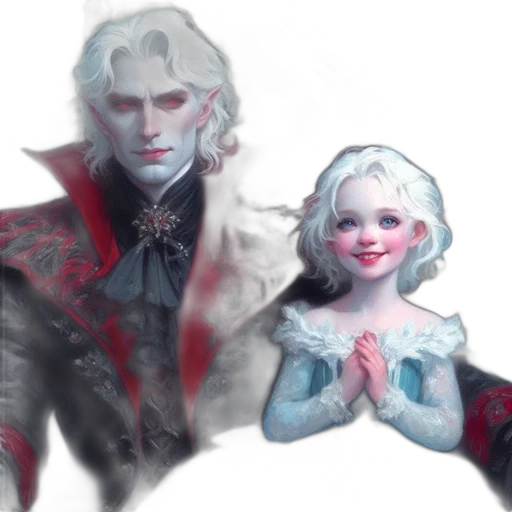 concept art, fantasy art, watercolor, 3d render transparent PNG cut-out