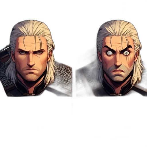 face, mask, sword, crown transparent PNG cut-out