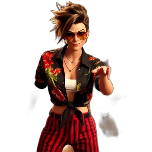 jacket, concept art, pixel art, 3d render transparent PNG cut-out