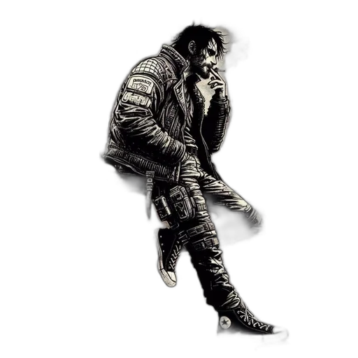 jacket, weapon, animal, concept art transparent PNG cut-out