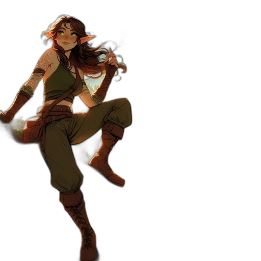 concept art, fantasy art, comic book art, pixel art transparent PNG cut-out