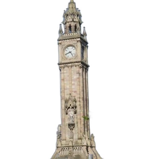 staff, building, 3d render, tall transparent PNG cut-out