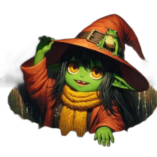 dragon, staff, hat, mask transparent PNG cut-out