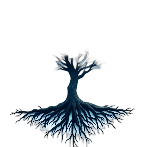 tree, hair, crown, staff transparent PNG cut-out